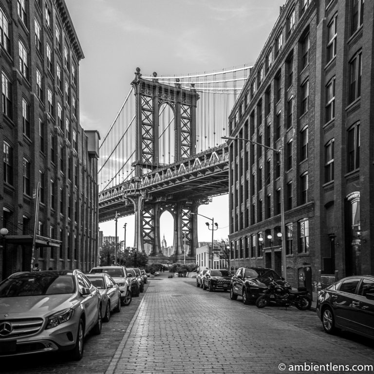 Manhattan Bridge from Washington Street, Brooklyn (BW SQ)