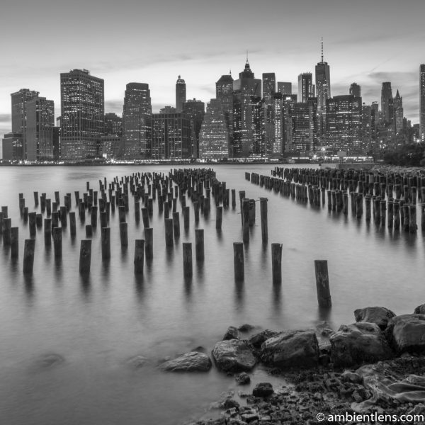 Remnants of an Old Dock in Brooklyn 4 (BW SQ)