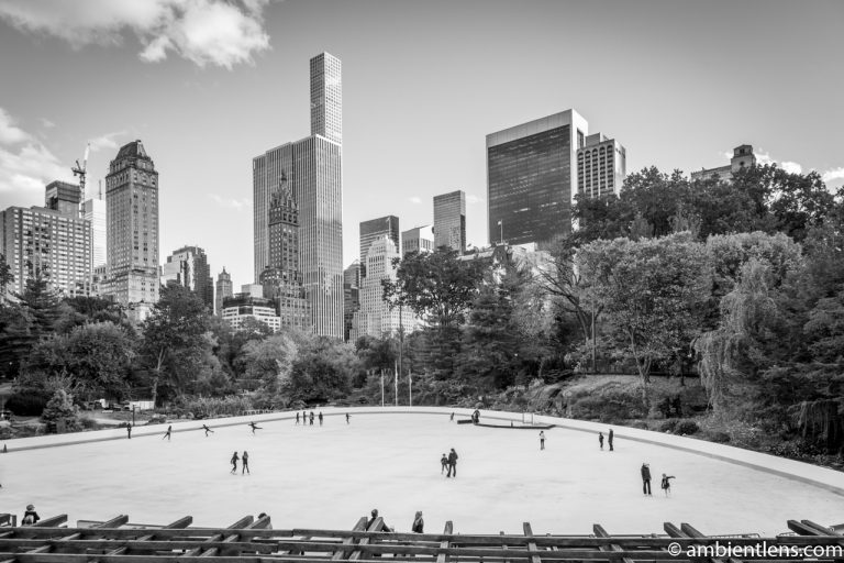 Central Park's Wollman Rink (BW)
