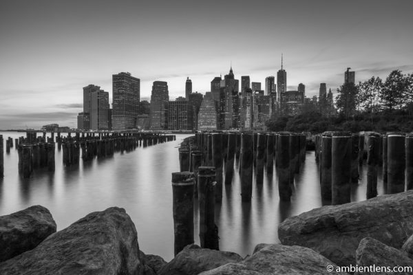 Remnants of an Old Dock in Brooklyn 2 (BW)
