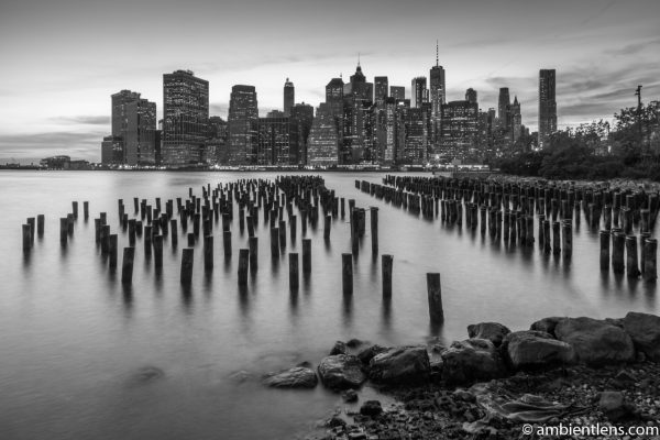 Remnants of an Old Dock in Brooklyn 4 (BW)