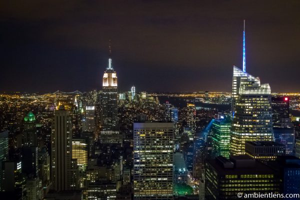 New York City Buildings at Night 1