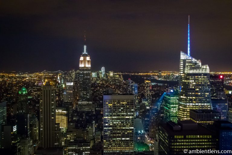 New York City Buildings at Night 1