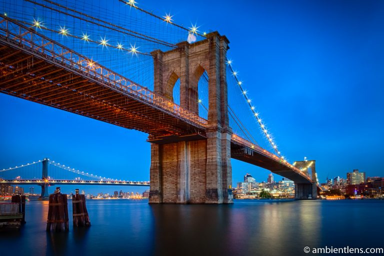 Brooklyn Bridge in Blue Light 1
