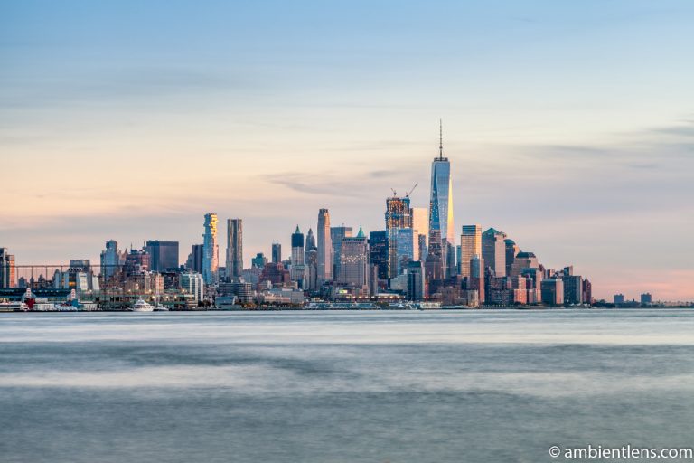 Lower Manhattan and the Hudson River at Sunset 1