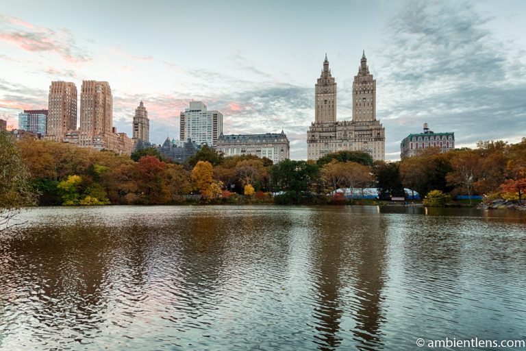 The Lake at Central Park and Upper West Side Buildings 2