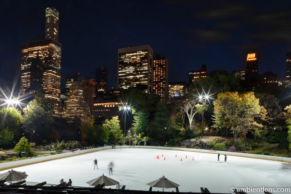 Central Park's Wollman Rink at Night