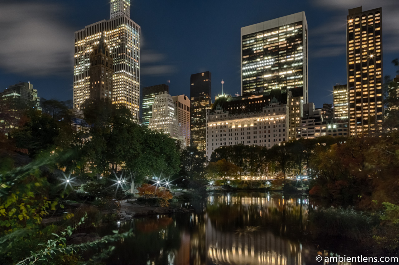 The Pond in Central Park at Night 1 Ambient Lens