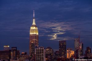 Moonrise over Manhattan, New York 7