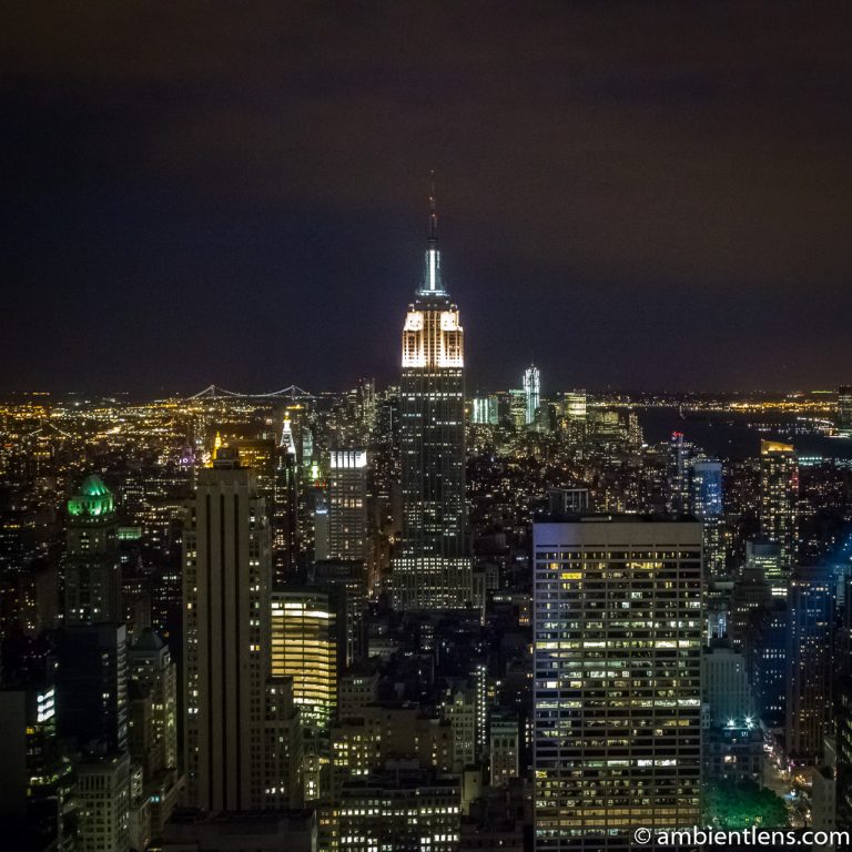 New York City Buildings at Night 1 (SQ)