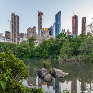 The Pond in Central Park, Manhattan, New York 1 (SQ)