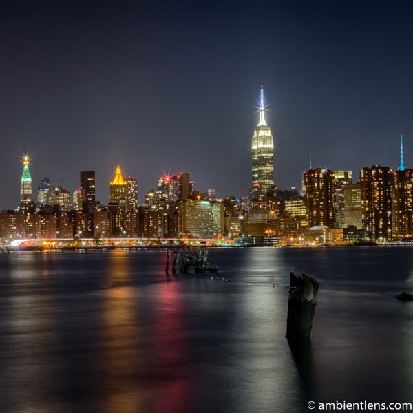 Midtown Manhattan and the East River at Night (SQ)