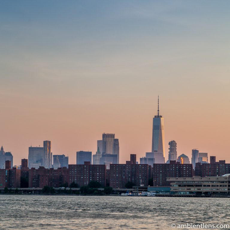 Lower Manhattan and the East River at Sunset 2 (SQ)