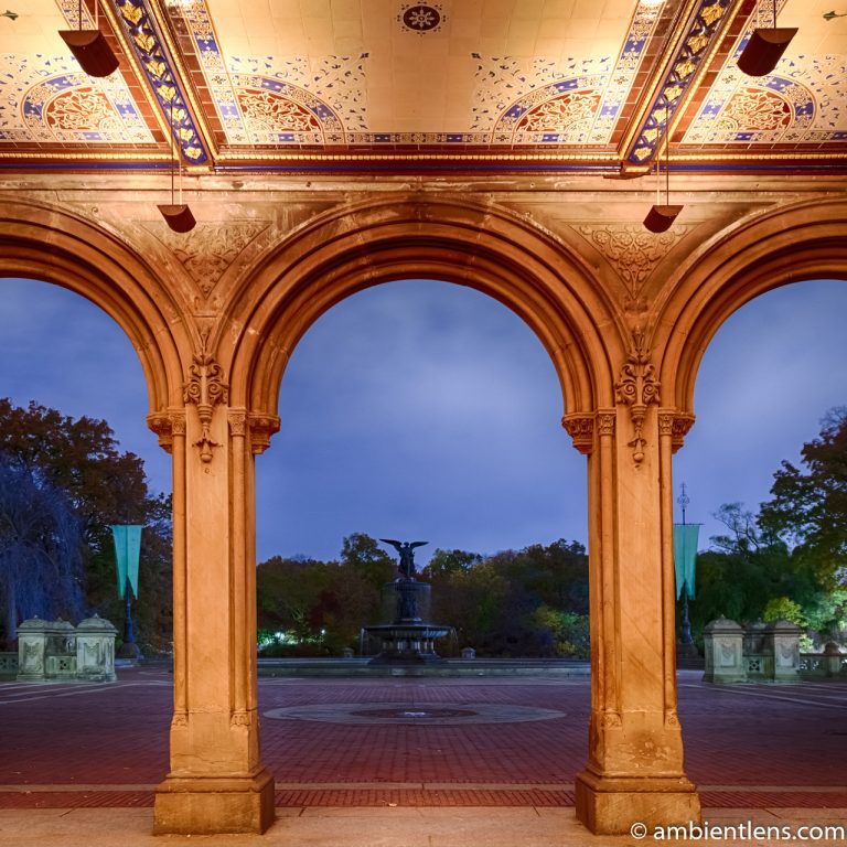 Looking Out Central Park's Bethesda Terrace (SQ)