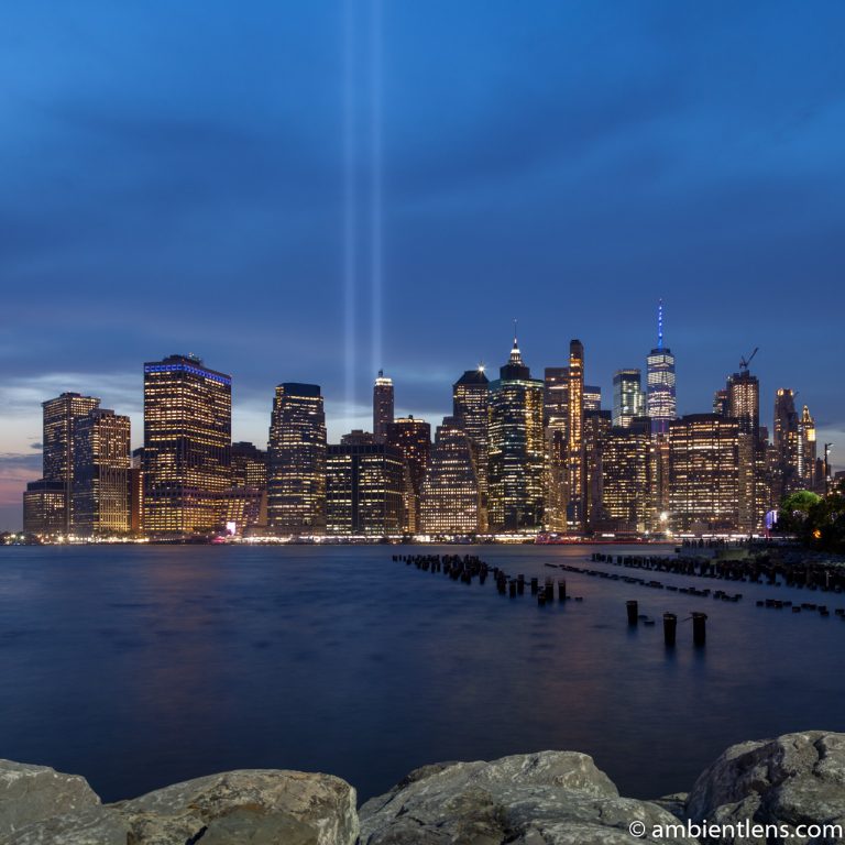 September 11 Twin Lights in Lower Manhattan, New York 4 (SQ)