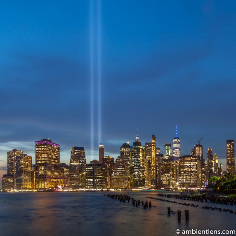 September 11 Twin Lights in Lower Manhattan, New York 3 (SQ)