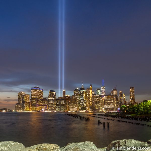 September 11 Twin Lights in Lower Manhattan, New York 2 (SQ)