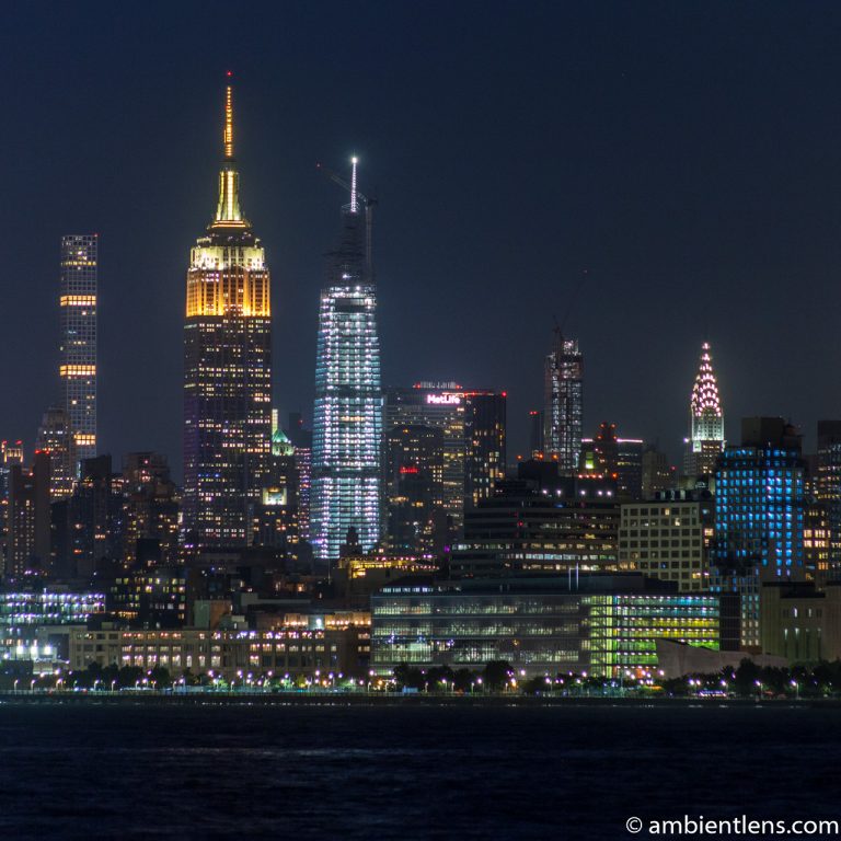 Midtown Manhattan and the Hudson River at Night 4 (SQ)