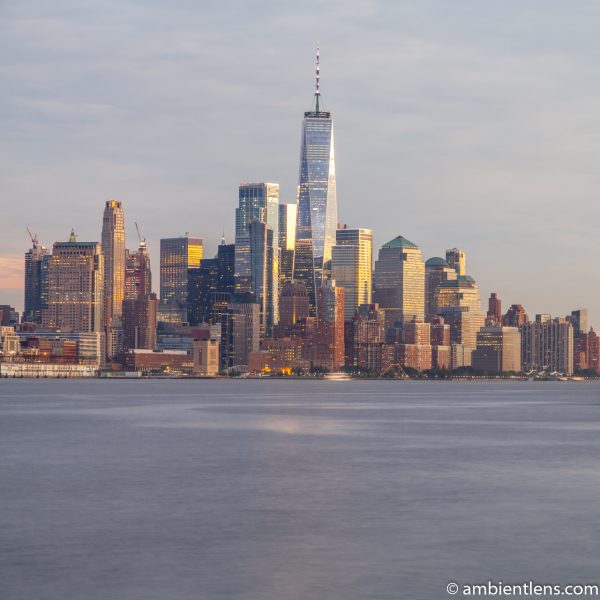 Lower Manhattan and the Hudson River at Sunset 3 (SQ)