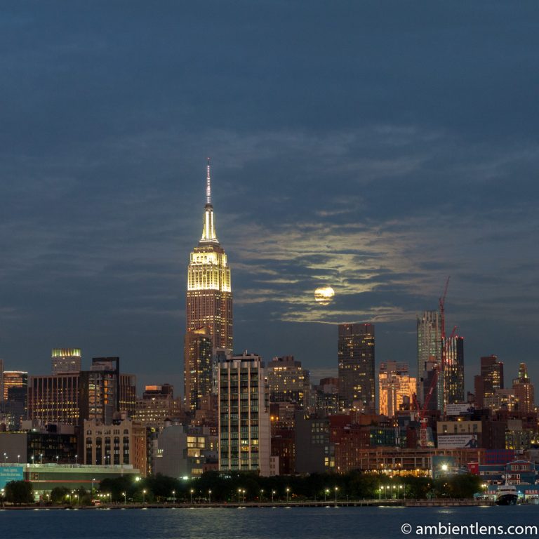 Moonrise over Manhattan, New York 5 (SQ)