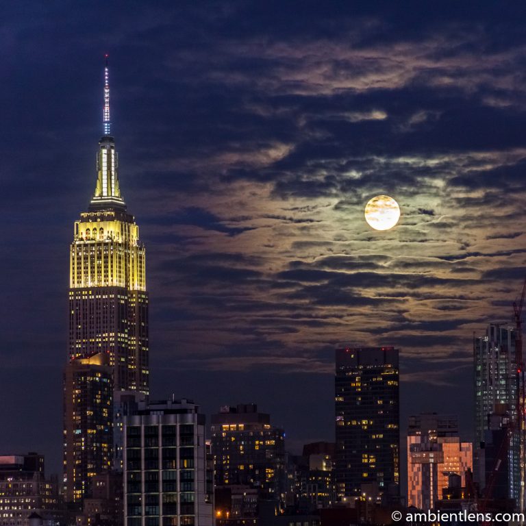 Moonrise over Manhattan, New York 3 (SQ)