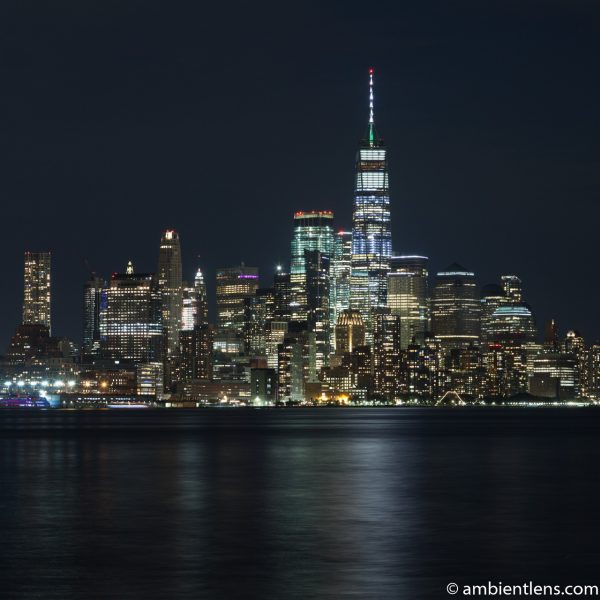 Lower Manhattan and the Hudson River at Night 1 (SQ)