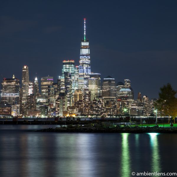 Lower Manhattan and Hoboken at Night 1 (SQ)