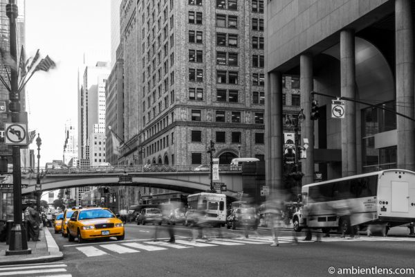Yellow Cabs on 42nd Street, New York