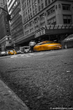 Yellow Cab on Fifth Avenue, New York 3