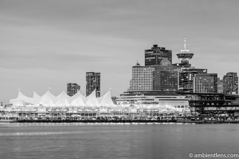 Canada Place, Vancouver, BC (BW)