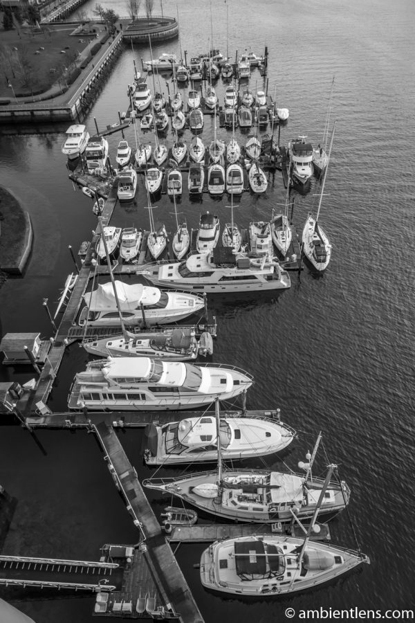 Boats in Vancouver 2 (BW)