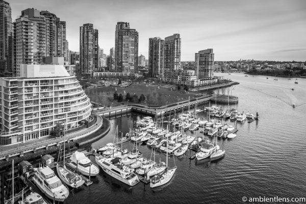 Boats in Vancouver 3 (BW)