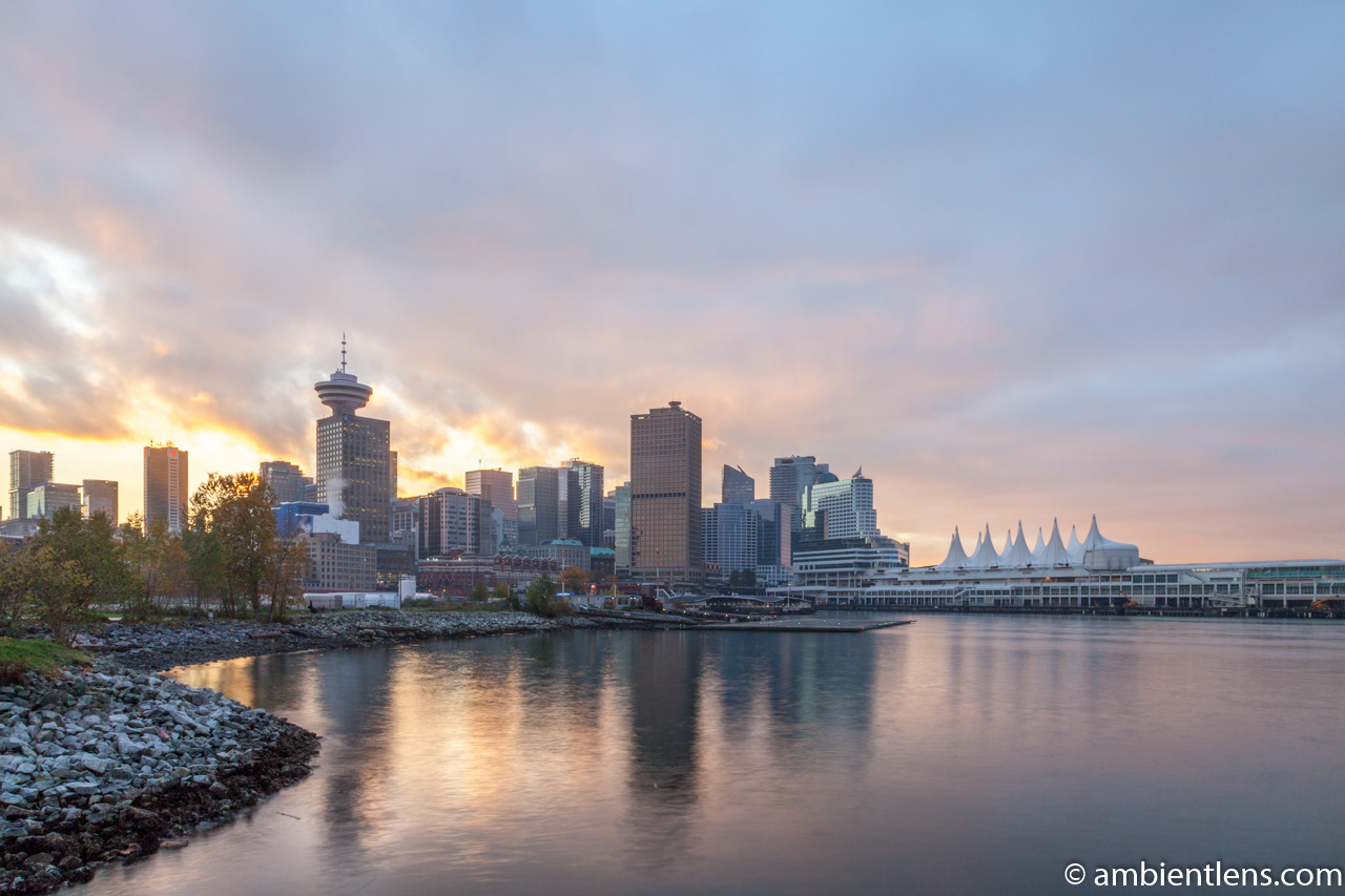 Downtown Vancouver from Crab Park at Sunset 2
