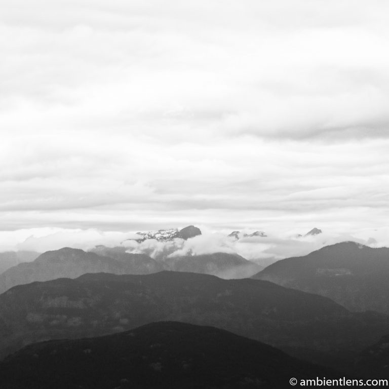 Layers of Mountains (BW SQ)