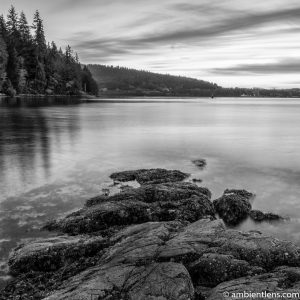 The Beach at Belcarra Regional Park, Anmore, BC 2 (BW SQ)