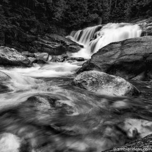 Gold Creek Falls, Maple Ridge, BC 2 (BW SQ)