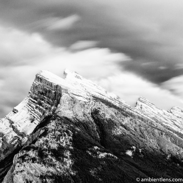 Mount Rundle, Banff, Alberta 5 (BW SQ)