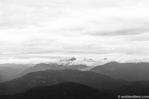 Layers of Mountains (BW)