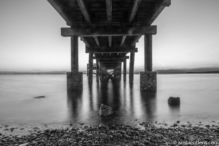 The Pier at Crescent Beach, White Rock, BC, Canada 2 (BW)