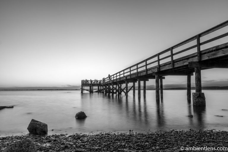 The Pier at Crescent Beach, White Rock, BC, Canada 3 (BW)