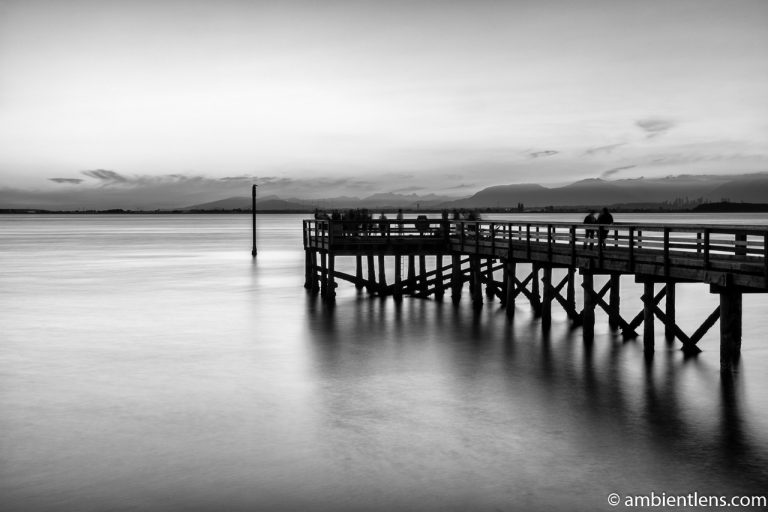 The Pier at Crescent Beach, White Rock, BC, Canada 4 (BW)