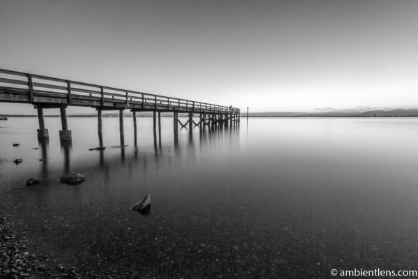 The Pier at Crescent Beach, White Rock, BC, Canada 6 (BW)