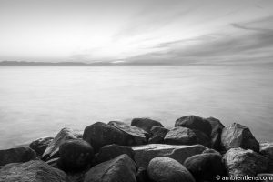Big Rocks at Acadia Beach, Vancouver, BC 7 (BW)