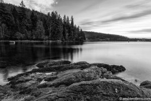 The Beach at Belcarra Regional Park, Anmore, BC 3 (BW)