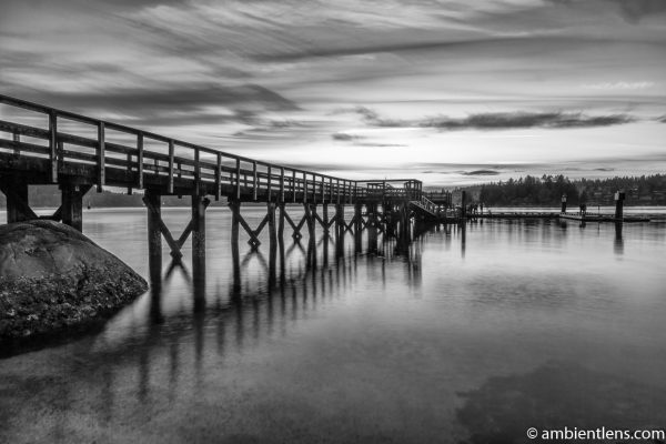The Dock at Belcarra Regional Park, Anmore, BC 4 (BW)