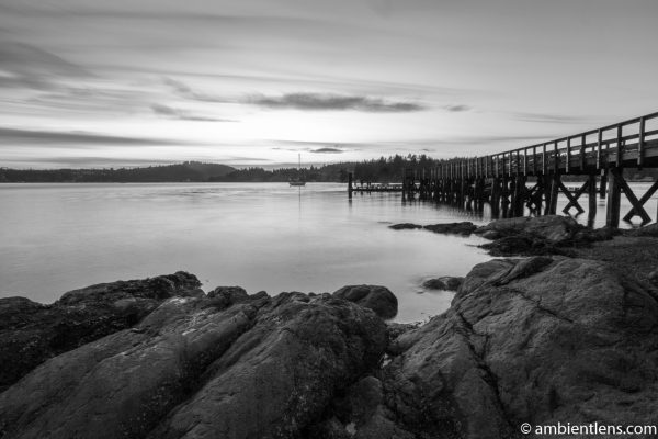 The Dock at Belcarra Regional Park, Anmore, BC 3 (BW)