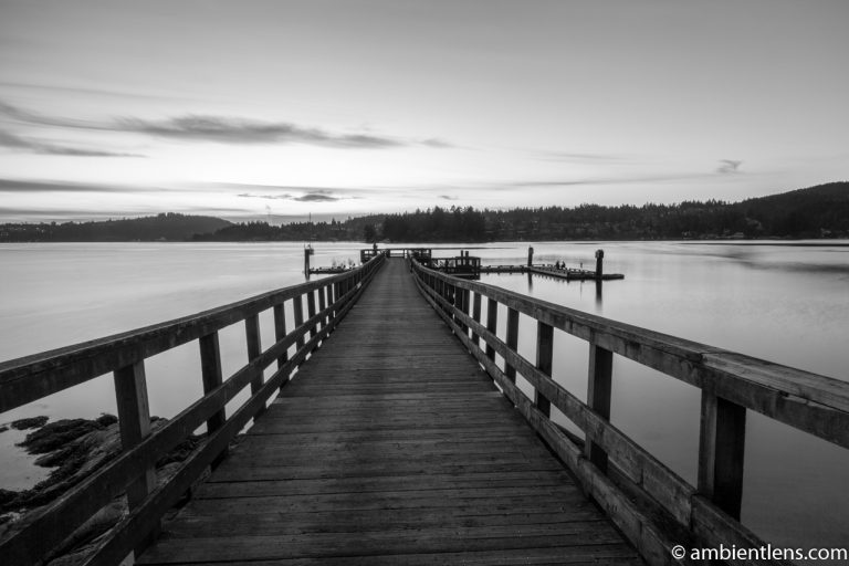 The Dock at Belcarra Regional Park, Anmore, BC 1 (BW)