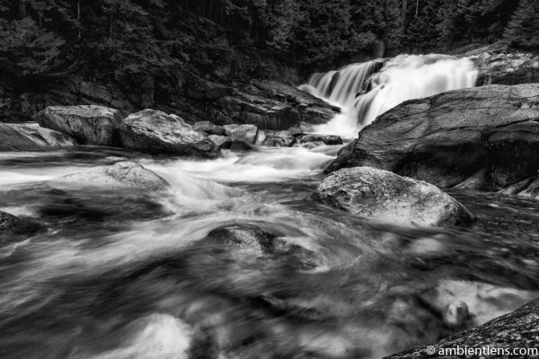 Gold Creek Falls, Maple Ridge, BC 2 (BW)