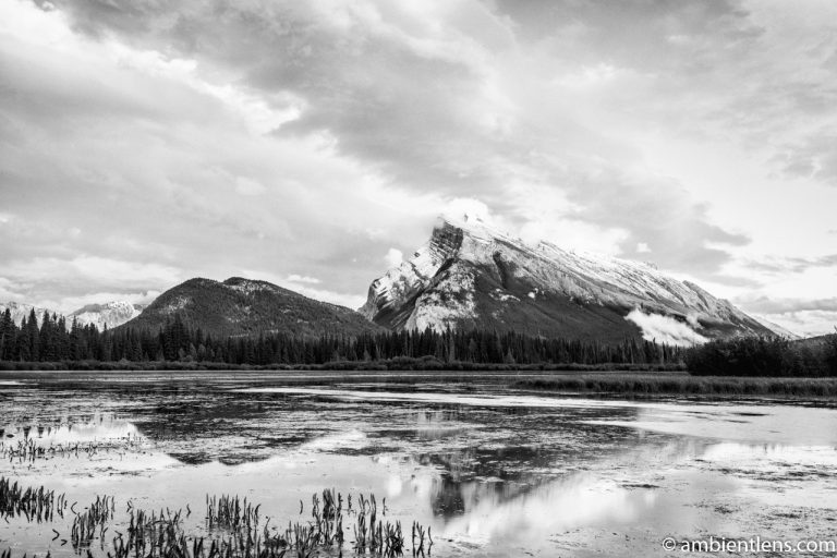 Mount Rundle, Banff, Alberta 1 (BW)