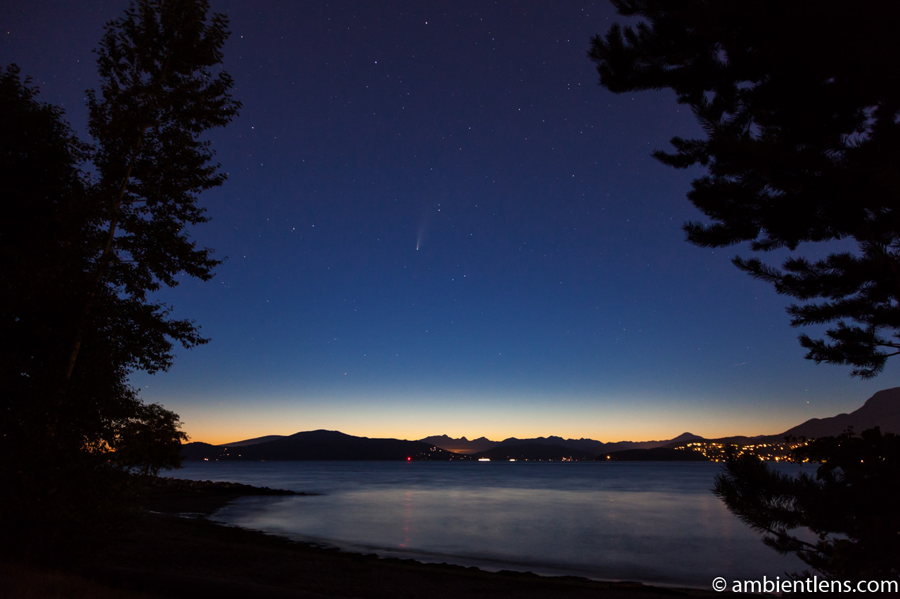 Neowise Comet over Spanish Banks, Vancouver, BC 3